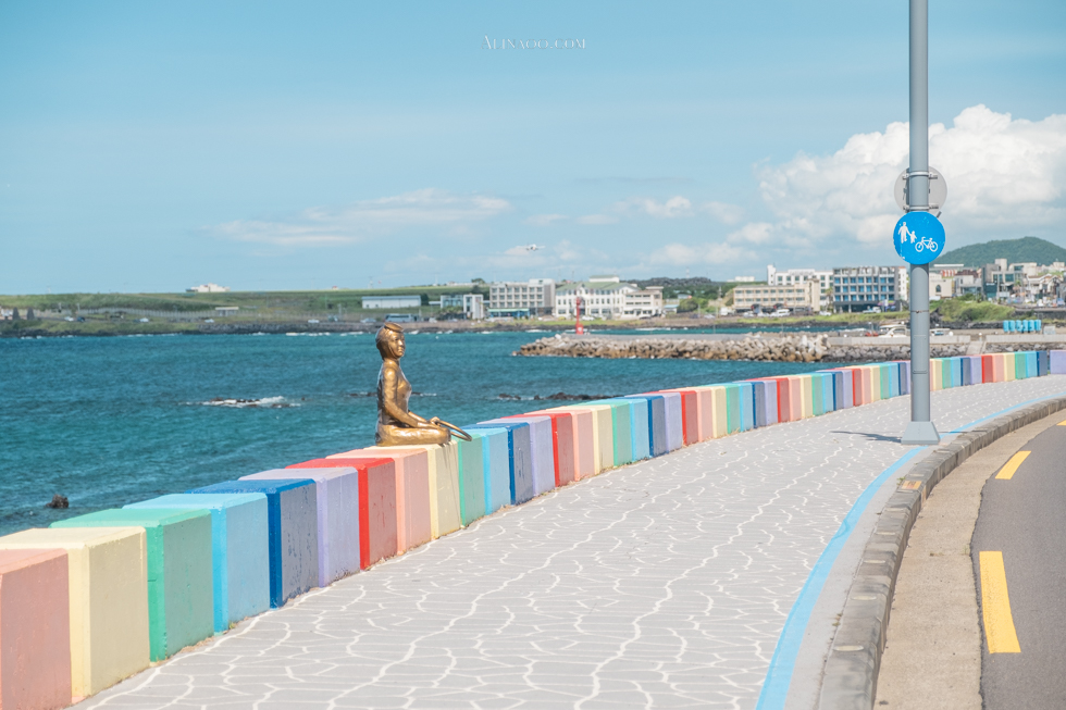 【濟州島景點】 道頭洞彩虹海岸公路 以大海為背景的可愛道路 @Alina 愛琳娜