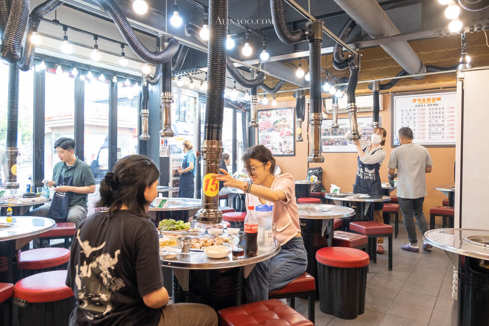 【首爾美食】弘大 弘益碳烤排骨 烤肉店｜韓劇美食就吃它 @Alina 愛琳娜
