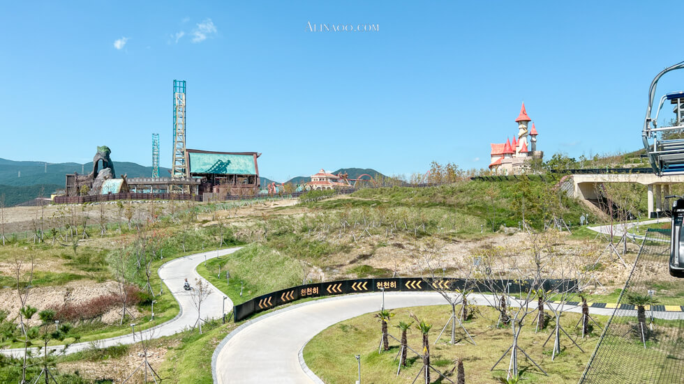 【釜山景點】釜山斜坡滑車 Skyline Luge 超好玩,親子玩也可以 @Alina 愛琳娜