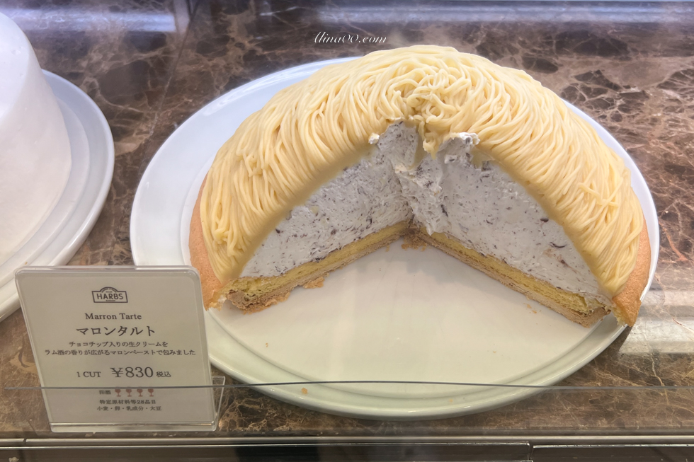 【大阪美食】HARBS 水果千層蛋糕 難波公園店｜栗子蛋糕也好吃 @Alina 愛琳娜