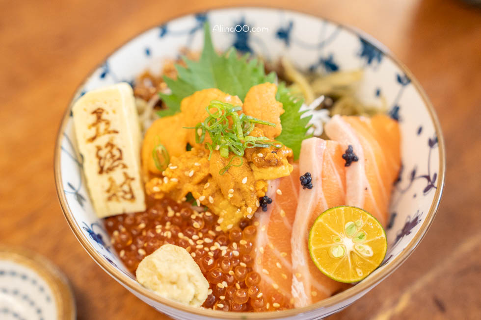 【台北美食】五漁村丼飯屋｜內湖海鮮蓋飯,海膽鮮甜好吃價格划算 @Alina 愛琳娜