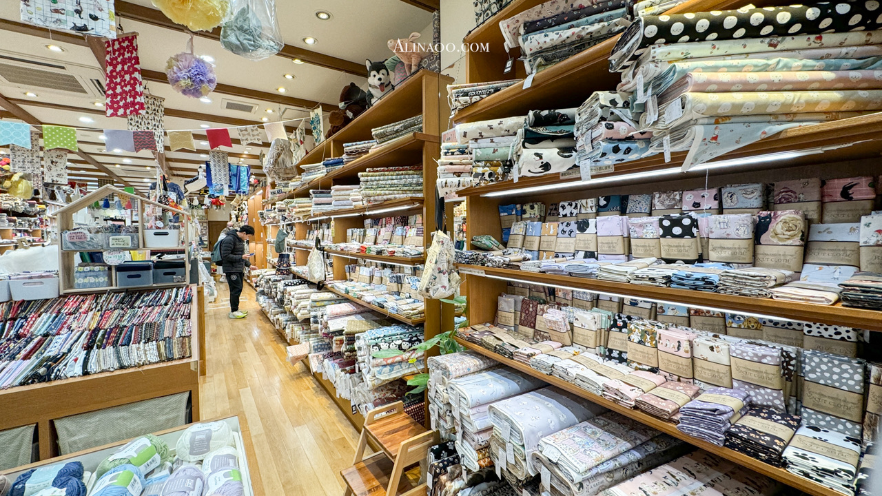【京都購物】寺町京極商店街布店推薦-野村裁縫花色多價格超便宜 @Alina 愛琳娜