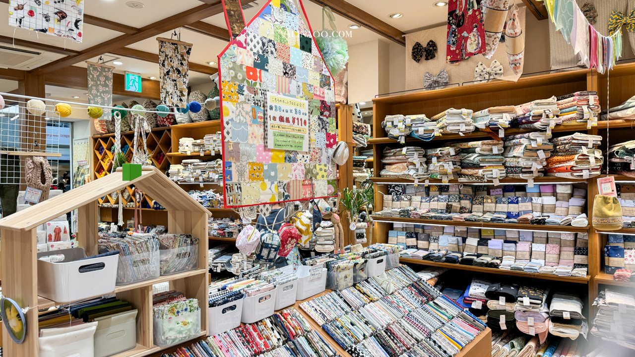 【京都購物】寺町京極商店街布店推薦-野村裁縫花色多價格超便宜 @Alina 愛琳娜