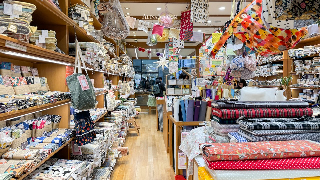 【京都購物】寺町京極商店街布店推薦-野村裁縫花色多價格超便宜 @Alina 愛琳娜
