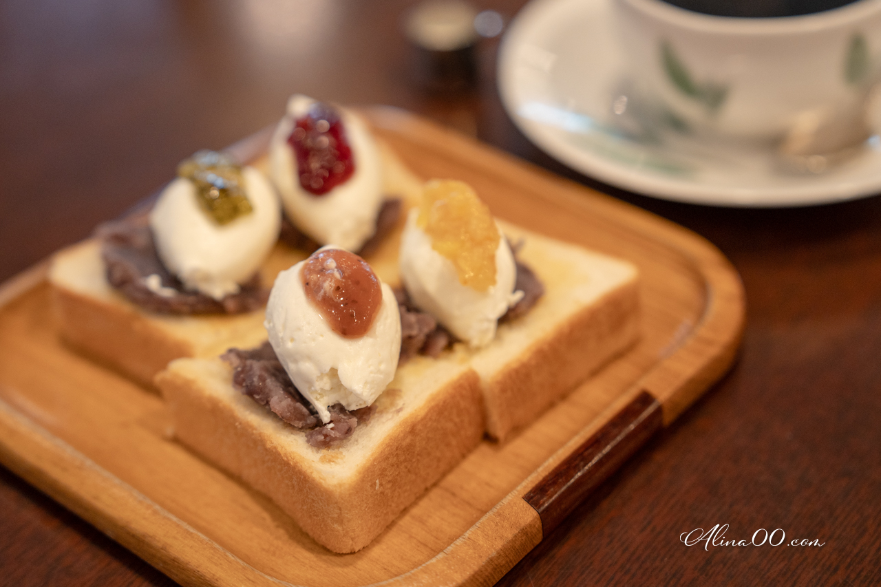 【名古屋美食】KAKO咖啡店｜早餐吃4種果醬紅豆奶油吐司 @Alina 愛琳娜