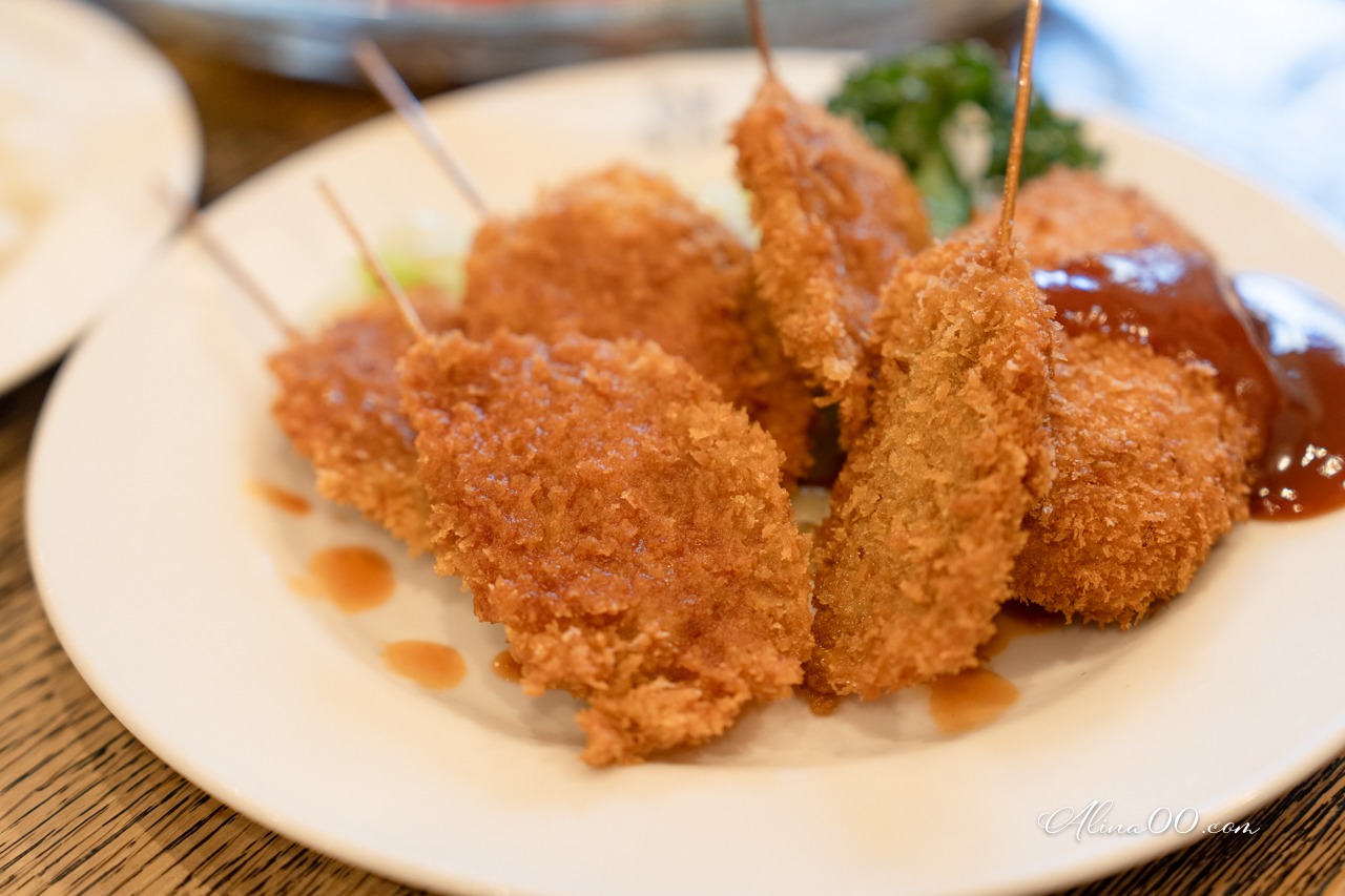 【大阪美食】明治軒 串炸定食蛋包飯|平價定食口味選擇多 @Alina 愛琳娜 【大阪美食】明治軒 串炸定食蛋包飯|平價定食口味選擇多 @Alina 愛琳娜