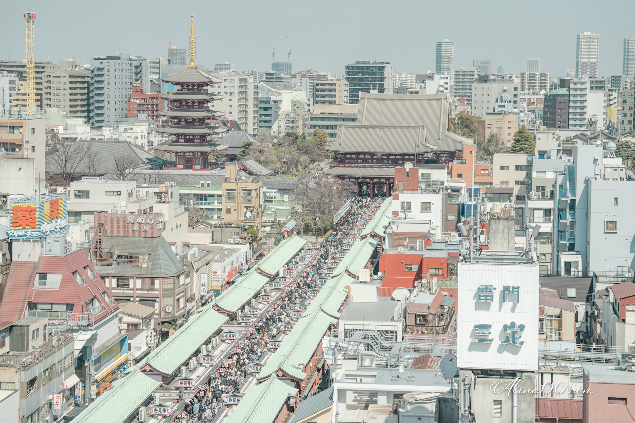 東京淺草文化觀光中心｜8樓免費觀景台看淺草寺+晴空塔 @Alina 愛琳娜