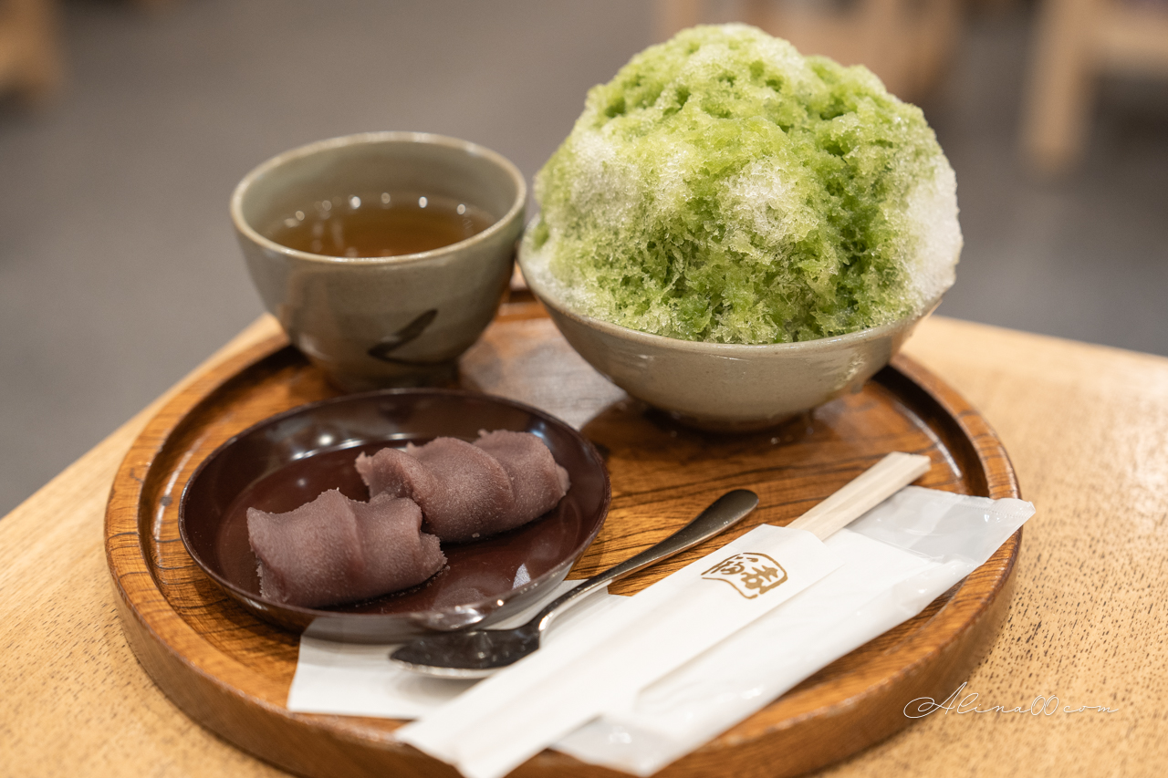 【名古屋甜點】赤福茶屋｜伊勢名物伴手禮 紅豆麻糬配抹茶冰 @Alina 愛琳娜