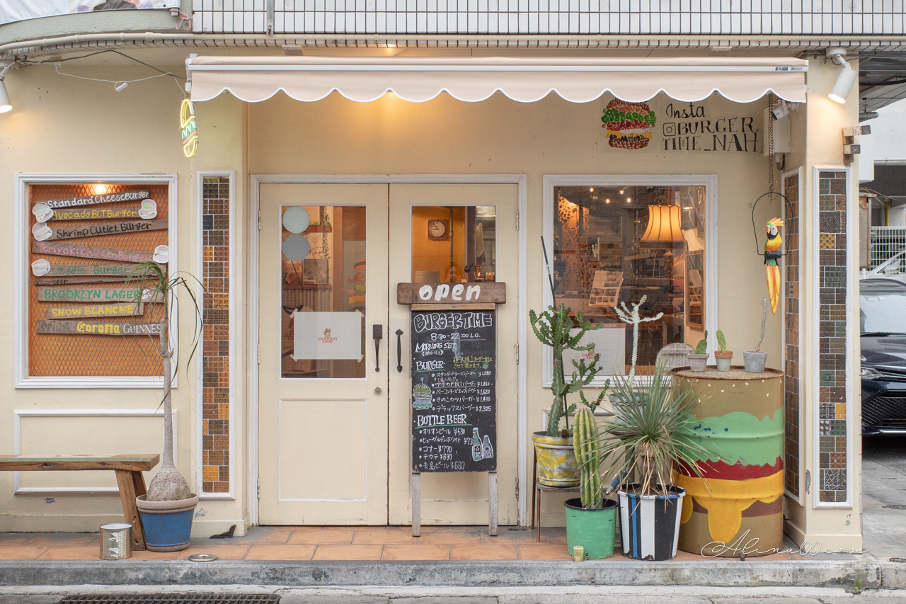 【沖繩美食】BURGER TIME 國際通漢堡店,早餐吃BLT酪梨好滿足 @Alina 愛琳娜