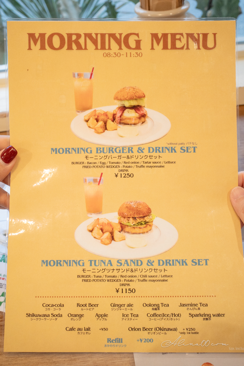 【沖繩美食】BURGER TIME 國際通漢堡店,早餐吃BLT酪梨好滿足 @Alina 愛琳娜