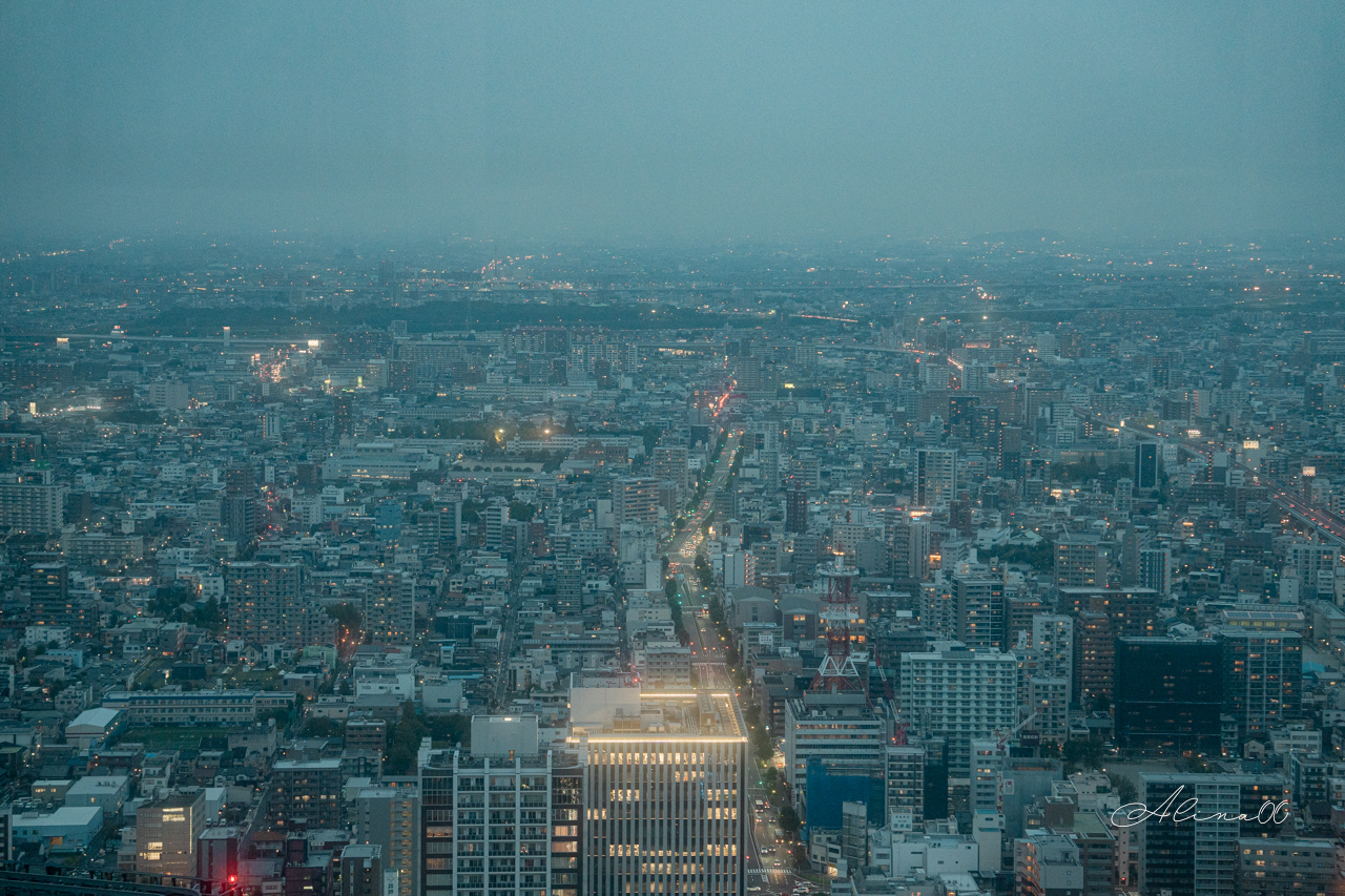【名古屋景點】Sky Promenade 戶外觀景台,眺望名古屋城夜間點燈 @Alina 愛琳娜