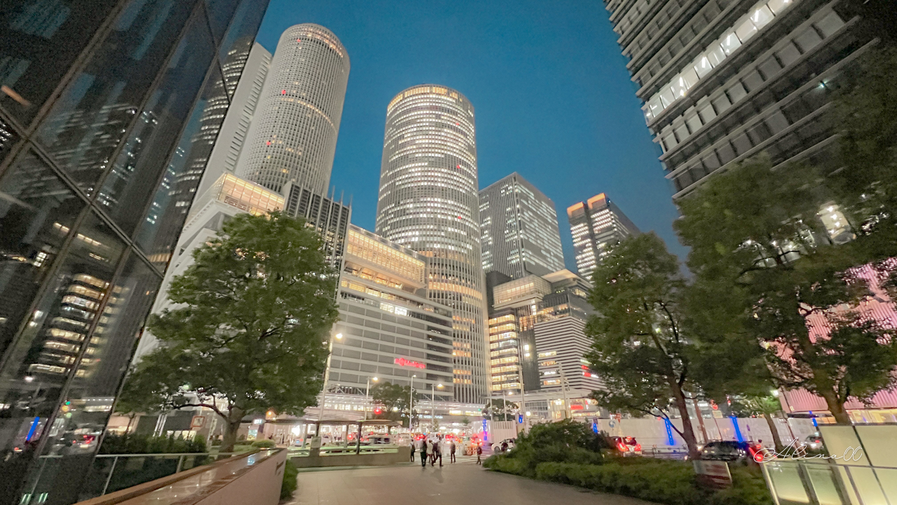 【名古屋景點】Sky Promenade 戶外觀景台,眺望名古屋城夜間點燈 @Alina 愛琳娜