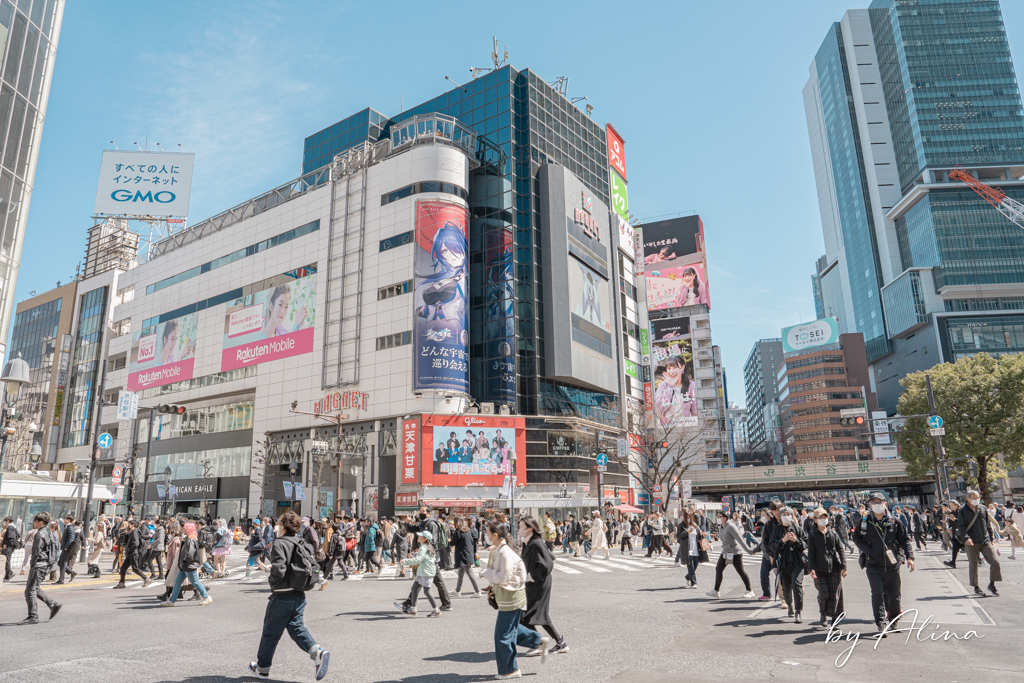 澀谷十字路口交叉點觀景台 MAGNET by SHIBUYA 109 俯瞰澀谷街頭 @Alina 愛琳娜