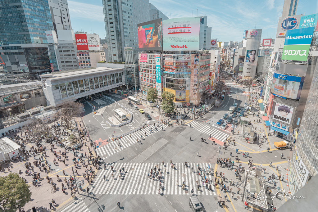 澀谷十字路口交叉點觀景台 MAGNET by SHIBUYA 109 俯瞰澀谷街頭 @Alina 愛琳娜