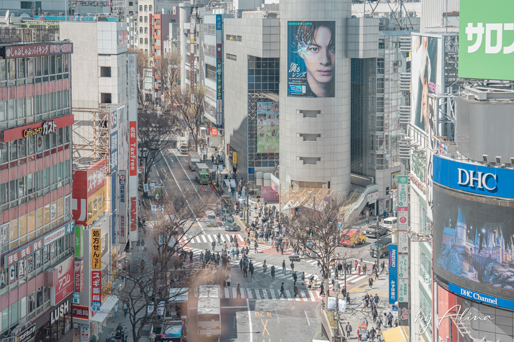 澀谷十字路口交叉點觀景台 MAGNET by SHIBUYA 109 俯瞰澀谷街頭 @Alina 愛琳娜