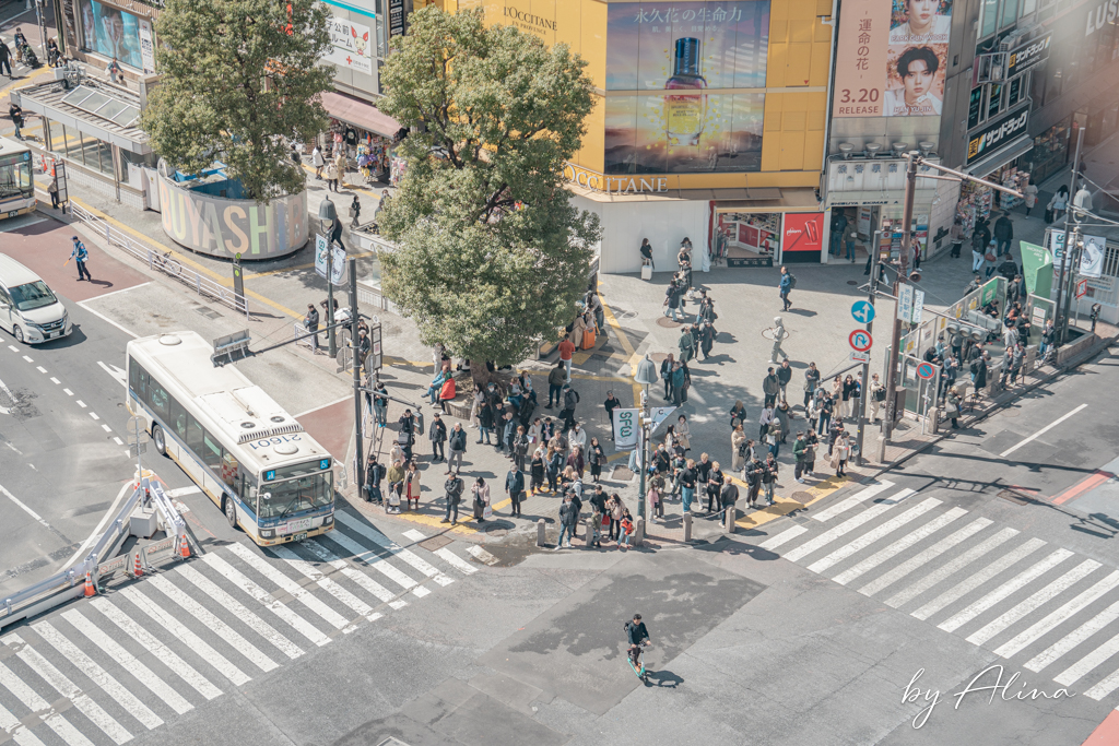 澀谷十字路口交叉點觀景台 MAGNET by SHIBUYA 109 俯瞰澀谷街頭 @Alina 愛琳娜