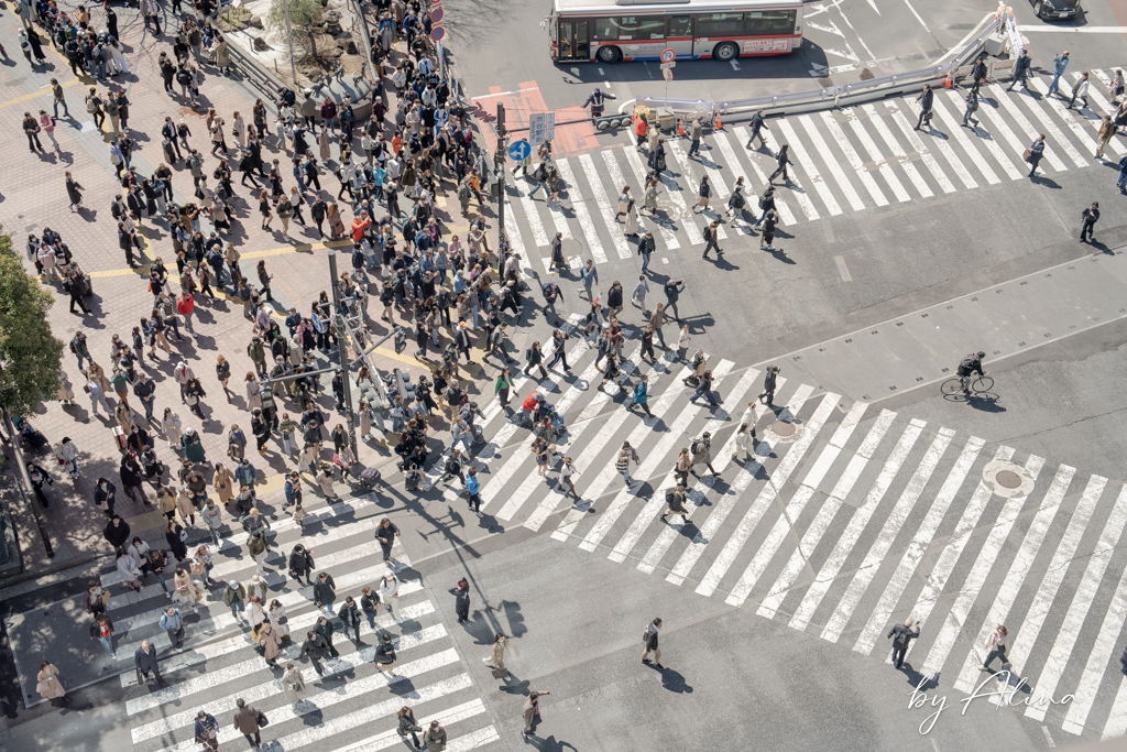 澀谷十字路口交叉點觀景台 MAGNET by SHIBUYA 109 俯瞰澀谷街頭 @Alina 愛琳娜