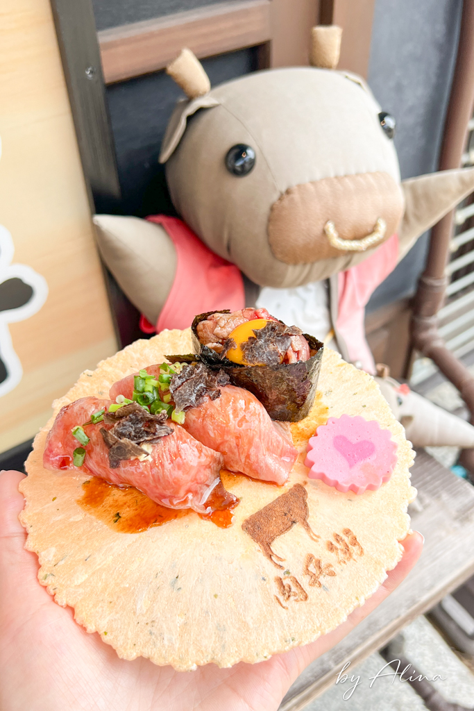 肉兵衛犬山城下町｜A5飛驒牛握壽司，人氣必吃美食 @Alina 愛琳娜