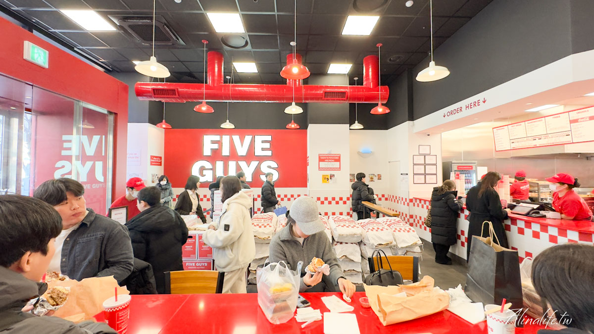 Five Guys 漢堡首爾江南店|培根起司牛肉漢堡配奶昔,豪邁又飽足 @Alina 愛琳娜 Five Guys 漢堡首爾江南店|培根起司牛肉漢堡配奶昔,豪邁又飽足 @Alina 愛琳娜