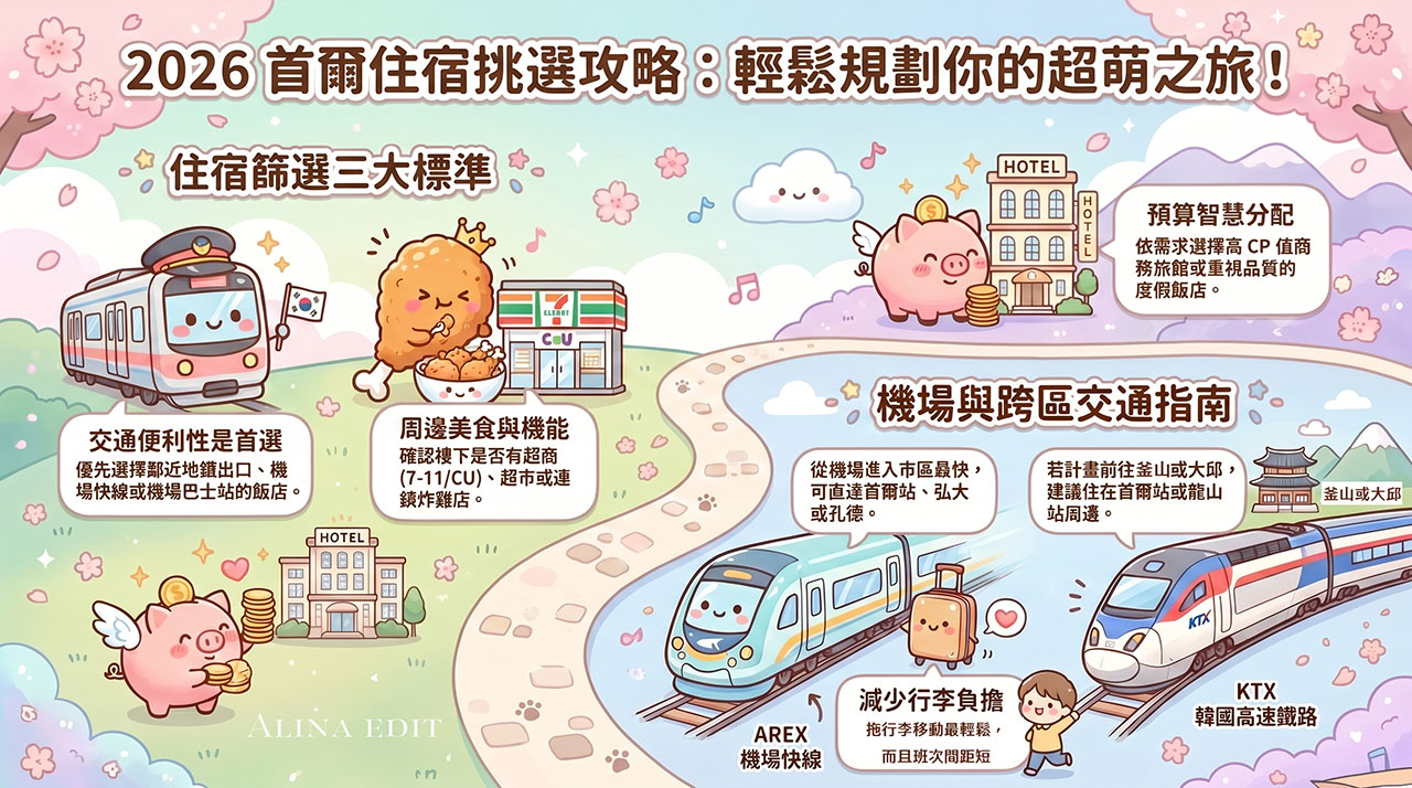 首爾住宿推薦2026》首爾5大區訂房攻略：不只弘大，住江南也很讚 @Alina 愛琳娜