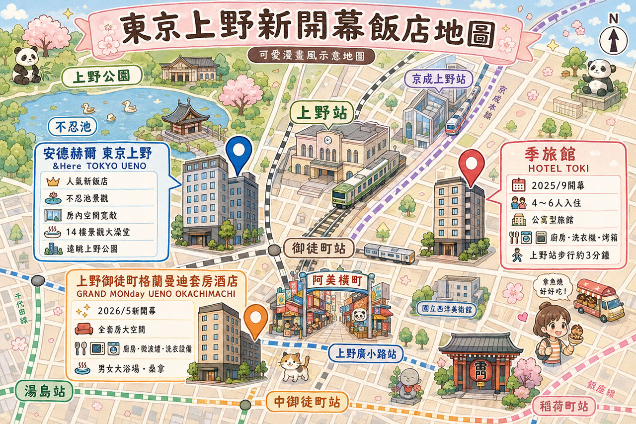 2026東京上野住宿推薦》出國不踩雷！10間高CP值/直達機場飯店精選 @Alina 愛琳娜