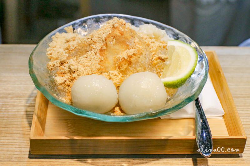 【台北甜點】涼手作冰品 中山古早味日式冰店，Q彈冰火糰子 @Alina 愛琳娜